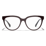 Chanel - Butterfly Eyeglasses - Burgundy - Chanel Eyewear