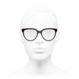 Chanel - Occhiali da Vista a Farfalla - Borgogna - Chanel Eyewear