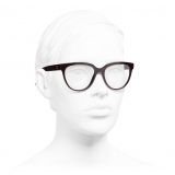 Chanel - Butterfly Eyeglasses - Burgundy - Chanel Eyewear