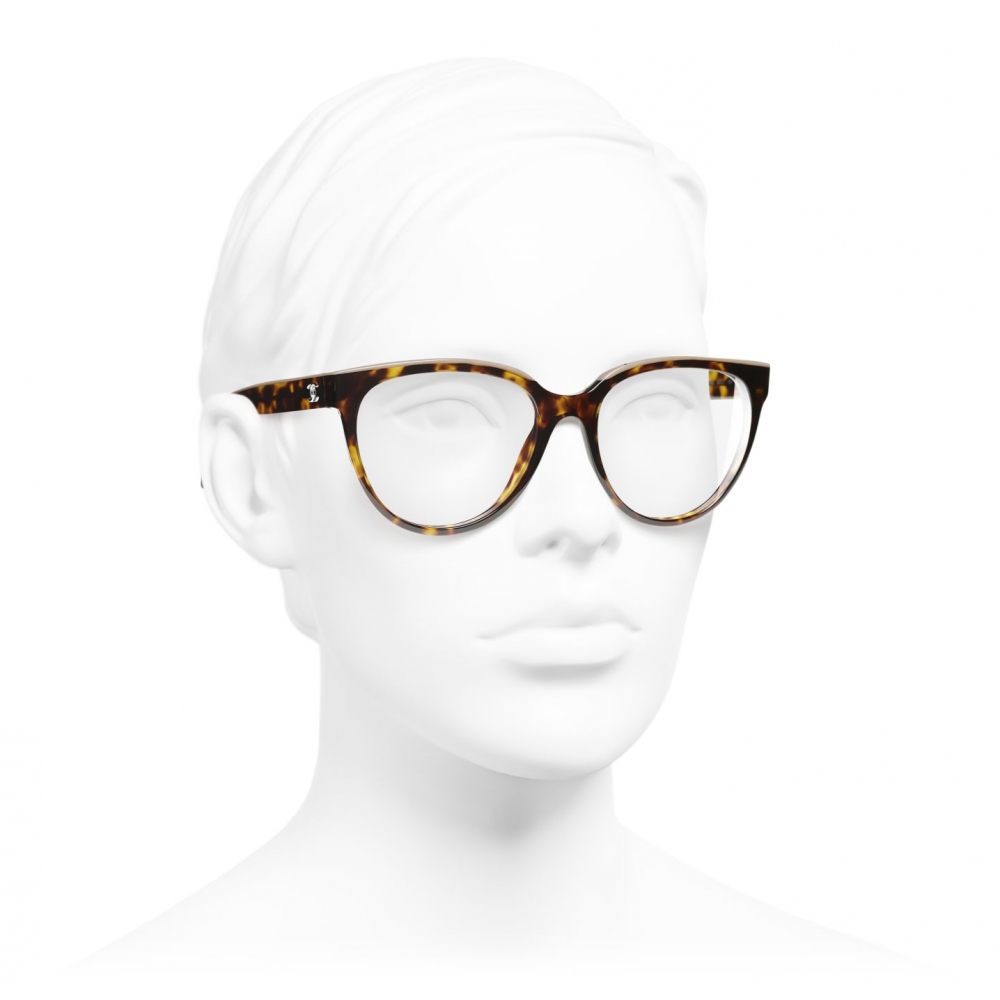 Chanel - Butterfly Eyeglasses - Dark Tortoise Beige - Chanel Eyewear -  Avvenice