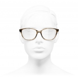 Chanel - Occhiali da Vista a Farfalla - Tartaruga Chiaro - Chanel Eyewear