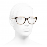 Chanel - Occhiali da Vista a Farfalla - Tartaruga Scuro - Chanel Eyewear