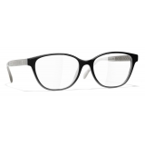 Chanel - Occhiali da Vista a Farfalla - Nero - Chanel Eyewear