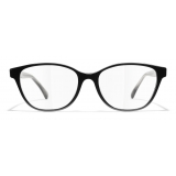 Chanel - Occhiali da Vista a Farfalla - Nero - Chanel Eyewear