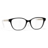 Chanel - Occhiali da Vista a Farfalla - Nero - Chanel Eyewear