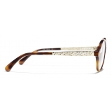 Chanel - Round Eyeglasses - Tortoise - Chanel Eyewear