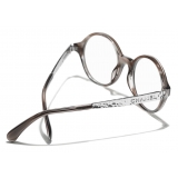 Chanel - Round Eyeglasses - Transparent Gray - Chanel Eyewear