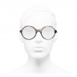 Chanel - Occhiali da Vista Rotondi - Grigio Trasparente - Chanel Eyewear