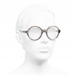Chanel - Occhiali da Vista Rotondi - Grigio Trasparente - Chanel Eyewear