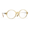 Chanel - Occhiali da Vista Rotondi - Giallo - Chanel Eyewear