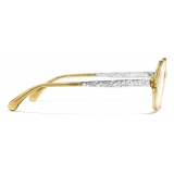 Chanel - Occhiali da Vista Rotondi - Giallo - Chanel Eyewear