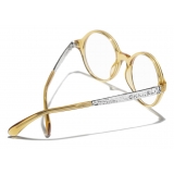 Chanel - Occhiali da Vista Rotondi - Giallo - Chanel Eyewear