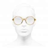 Chanel - Round Eyeglasses - Yellow - Chanel Eyewear