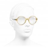 Chanel - Occhiali da Vista Rotondi - Giallo - Chanel Eyewear