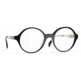 Chanel - Occhiali da Vista Rotondi - Nero - Chanel Eyewear