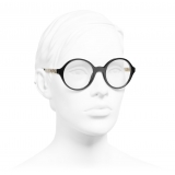 Chanel - Round Eyeglasses - Black - Chanel Eyewear