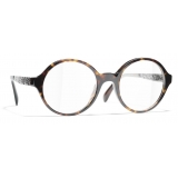 Chanel - Round Eyeglasses - Dark Tortoise - Chanel Eyewear