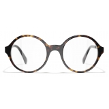 Chanel - Round Eyeglasses - Dark Tortoise - Chanel Eyewear