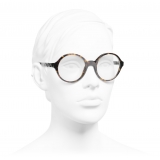 Chanel - Round Eyeglasses - Dark Tortoise - Chanel Eyewear