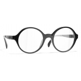 Chanel - Round Eyeglasses - Black - Chanel Eyewear