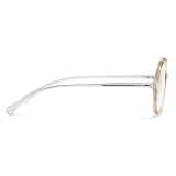 Chanel - Occhiali da Vista Rotondi - Marrone Trasparente - Chanel Eyewear