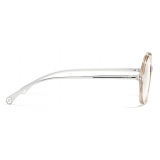 Chanel - Round Eyeglasses - Transparent Brown - Chanel Eyewear