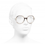 Chanel - Occhiali da Vista Rotondi - Tartaruga Scuro - Chanel Eyewear