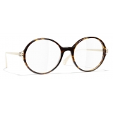 Chanel - Round Eyeglasses - Dark Tortoise - Chanel Eyewear