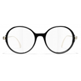 Chanel - Round Eyeglasses - Black - Chanel Eyewear