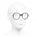 Chanel - Occhiali da Vista Rotondi - Nero - Chanel Eyewear