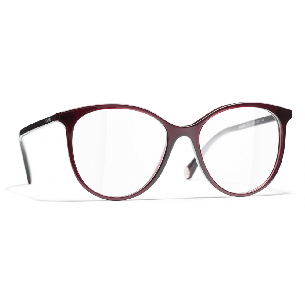 Chanel - Pantos Eyeglasses - Dark Red - Chanel Eyewear - Avvenice