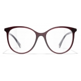 Chanel - Occhiali da Vista Pantos - Rosso Scuro - Chanel Eyewear