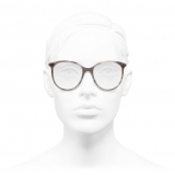 Chanel - Occhiali da Vista Pantos - Grigio Trasparente - Chanel Eyewear