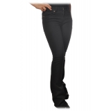 Dondup - Trousers Model Lola with Flare Leg - Black - Trousers - Luxury Exclusive Collection