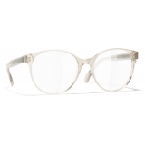 Chanel - Occhiali da Vista Pantos - Beige Trasparente - Chanel Eyewear