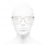 Chanel - Occhiali da Vista Pantos - Beige Trasparente - Chanel Eyewear