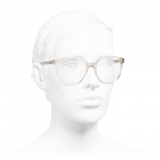 Chanel - Occhiali da Vista Pantos - Beige Trasparente - Chanel Eyewear