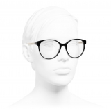 Chanel - Occhiali da Vista Pantos - Nero - Chanel Eyewear