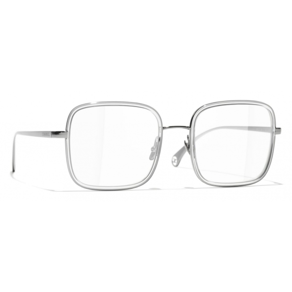 Chanel - Square Eyeglasses - Dark Silver - Chanel Eyewear