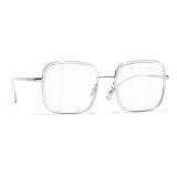 Chanel - Occhiali da Vista Quadrati - Argento - Chanel Eyewear