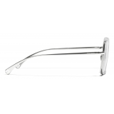 Chanel - Square Eyeglasses - Silver - Chanel Eyewear