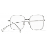 Chanel - Square Eyeglasses - Silver - Chanel Eyewear