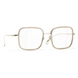 Chanel - Occhiali da Vista Quadrati - Oro - Chanel Eyewear