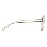 Chanel - Occhiali da Vista Quadrati - Oro - Chanel Eyewear