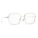 Chanel - Occhiali da Vista Quadrati - Argento - Chanel Eyewear