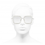 Chanel - Occhiali da Vista Quadrati - Argento - Chanel Eyewear