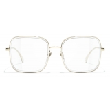 Chanel - Occhiali da Vista Quadrati - Oro - Chanel Eyewear