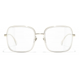 Chanel - Square Eyeglasses - Gold - Chanel Eyewear