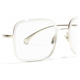 Chanel - Square Eyeglasses - Gold - Chanel Eyewear