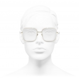 Chanel - Square Eyeglasses - Gold - Chanel Eyewear